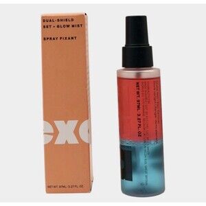 EXA Credo Setting Spray Dual Shield Set + Glow Mist 3.27 OZ. Hydrating Mist New